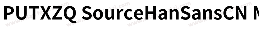 PUTXZQ SourceHanSansCN Medium字体转换
